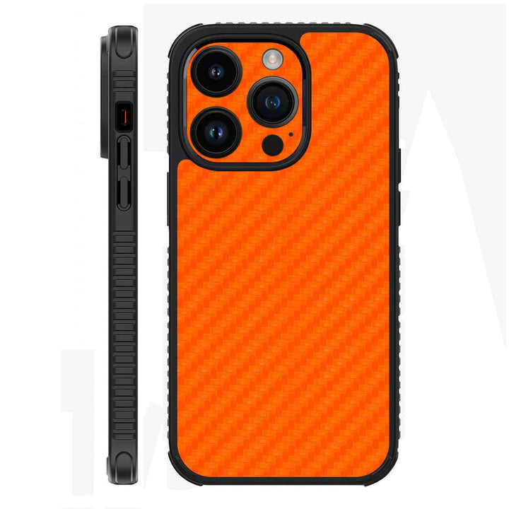 iPhone 14 Pro Max Case Carbon Series Orange