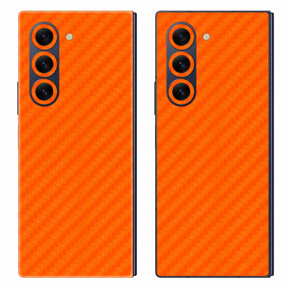 Galaxy Z Fold 6 Carbon Series Orange Skin