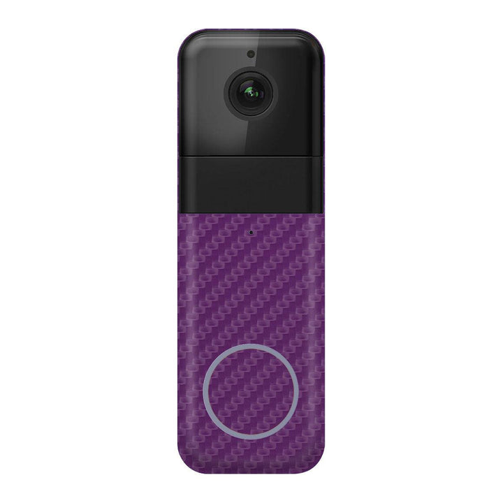 Wyze Video Doorbell Pro Carbon Series Purple Skin