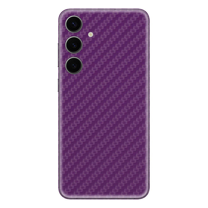 Galaxy S24 Plus Carbon Series Purple Skin