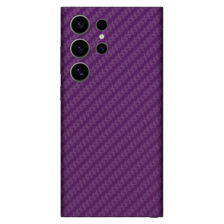 Galaxy S24 Ultra Carbon Series Purple Skin