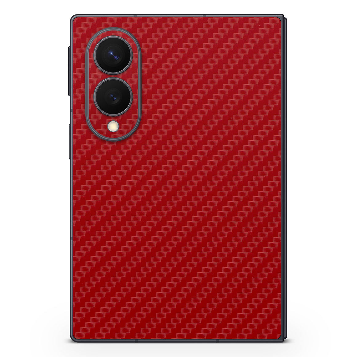 Galaxy Z Fold8 Carbon Series Red Skin
