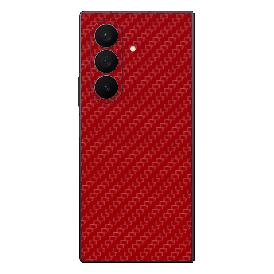 Galaxy Z Fold 7 Carbon Series Red Skin