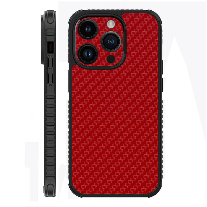 iPhone 14 Pro Case Carbon Series Red