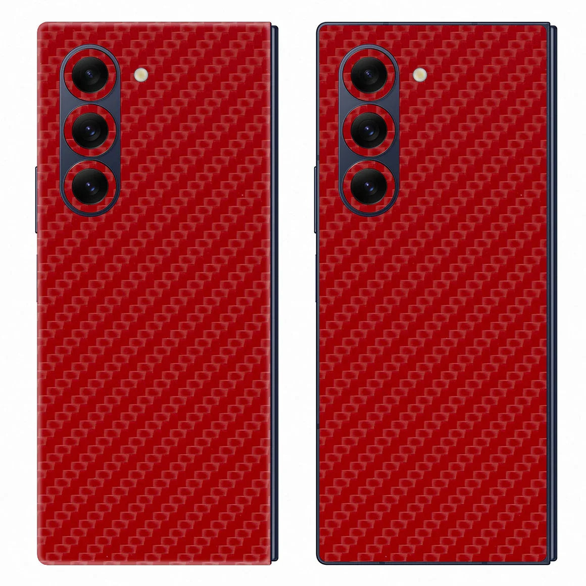Galaxy Z Fold 6 Carbon Series Red Skin