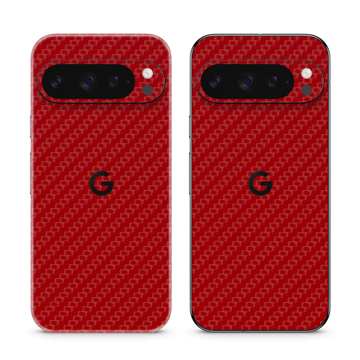 Pixel 10 Pro Carbon Series Red Skin