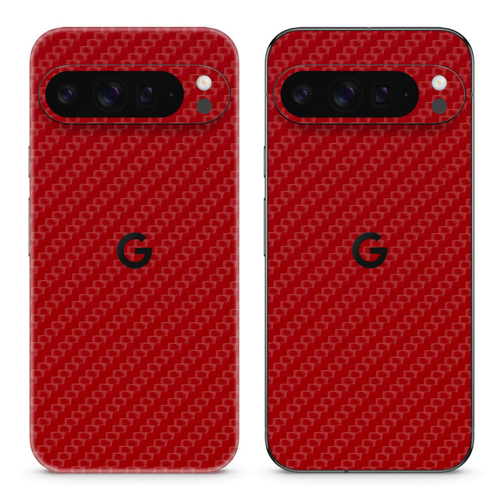 Pixel 10 Pro XL Carbon Series Red Skin