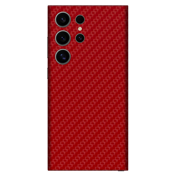Galaxy S24 Ultra Carbon Series Red Skin