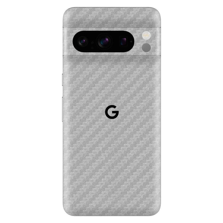 Google Pixel 8 Pro Carbon Series Silver Skin