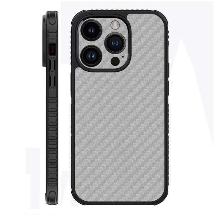 iPhone 14 Pro Case Carbon Series Silver