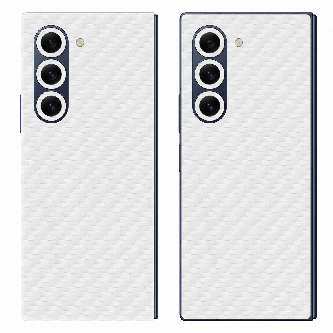 Galaxy Z Fold 6 Carbon Series White Skin
