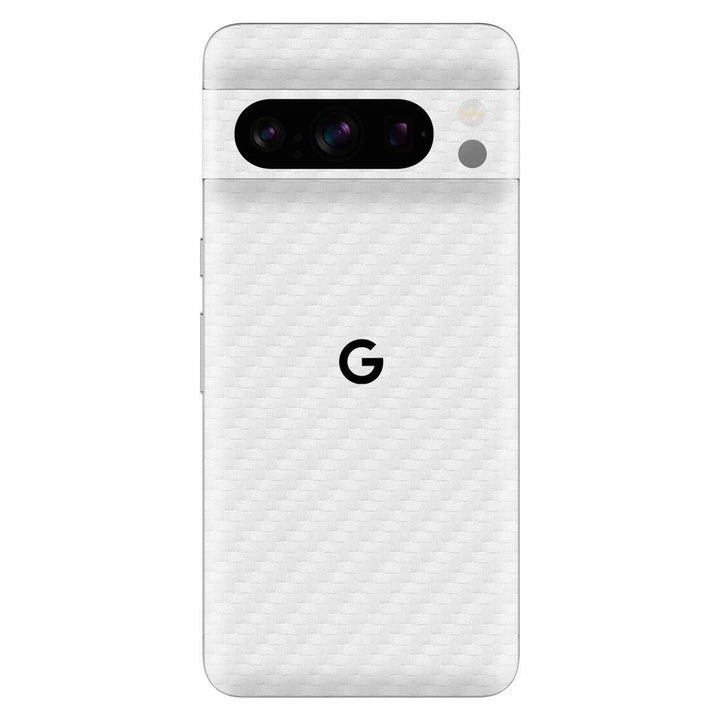Google Pixel 8 Pro Carbon Series White Skin