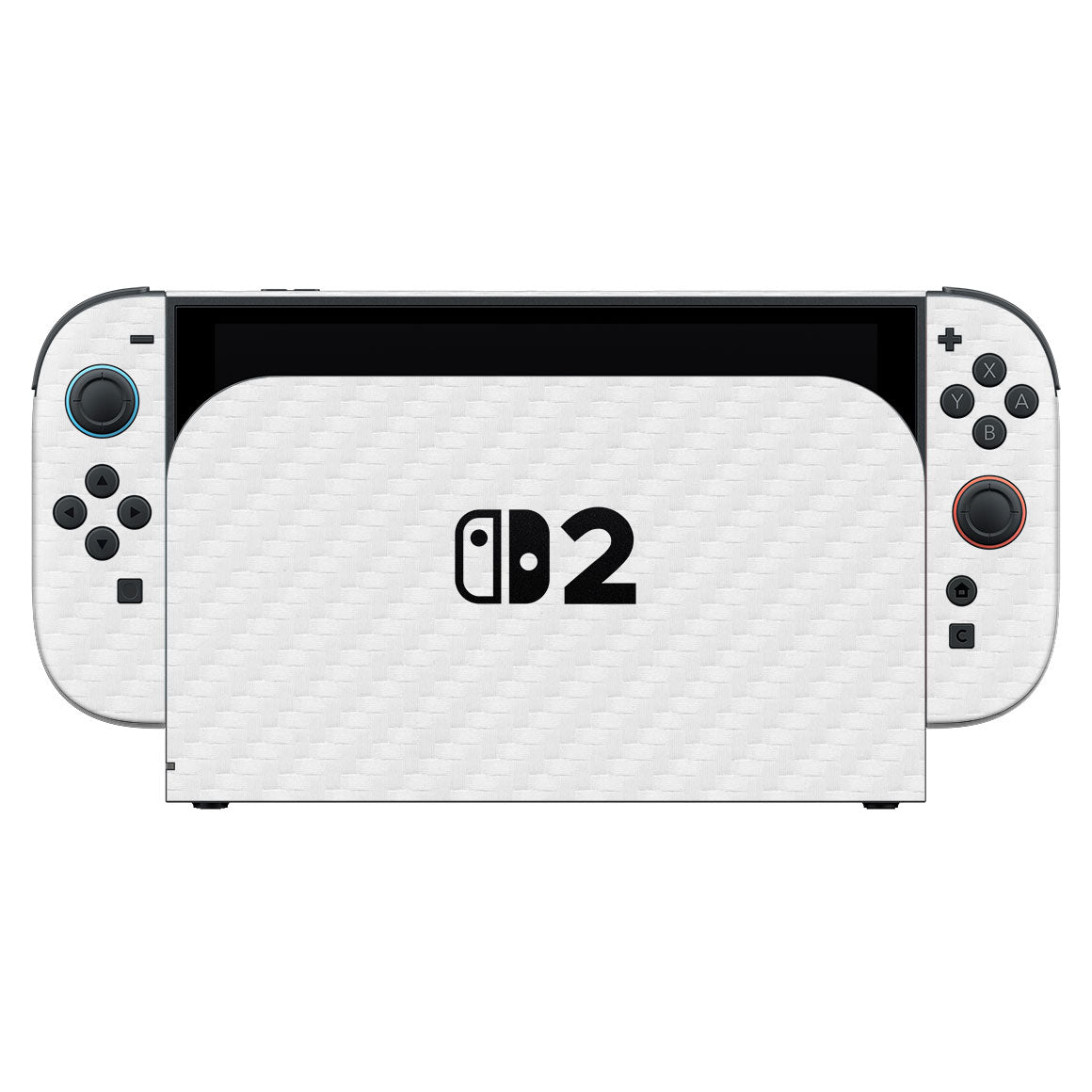 Nintendo Switch 2 Carbon Series White Skin