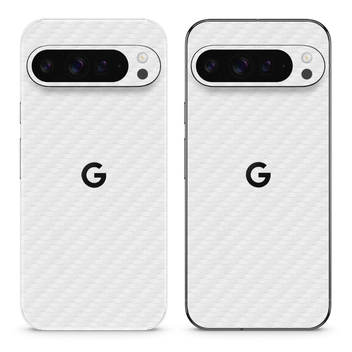Pixel 10 Pro XL Carbon Series White Skin