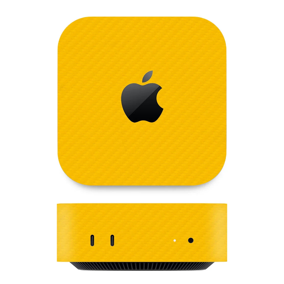 Mac Mini M4 Carbon Series Yellow Skin
