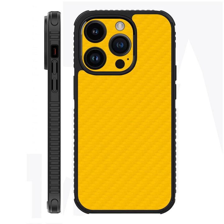 iPhone 14 Pro Case Carbon Series Yellow