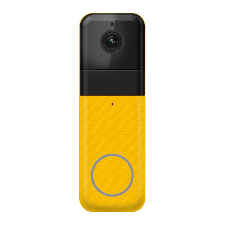 Wyze Video Doorbell Pro Carbon Series Yellow Skin