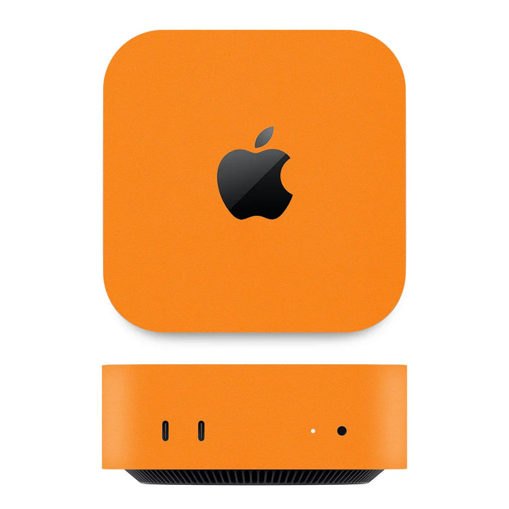 Mac Mat R Orange Mac Mini M4 Color Series Skins/Wraps & Covers – Slickwraps