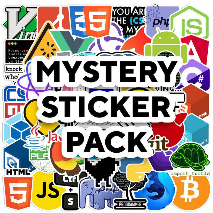 Computer Programming - Mystery Sticker Pack - 50pcs – Slickwraps