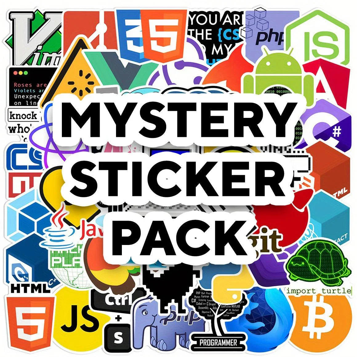 Computer Programming - Mystery Sticker Pack - 50pcs - Slickwraps