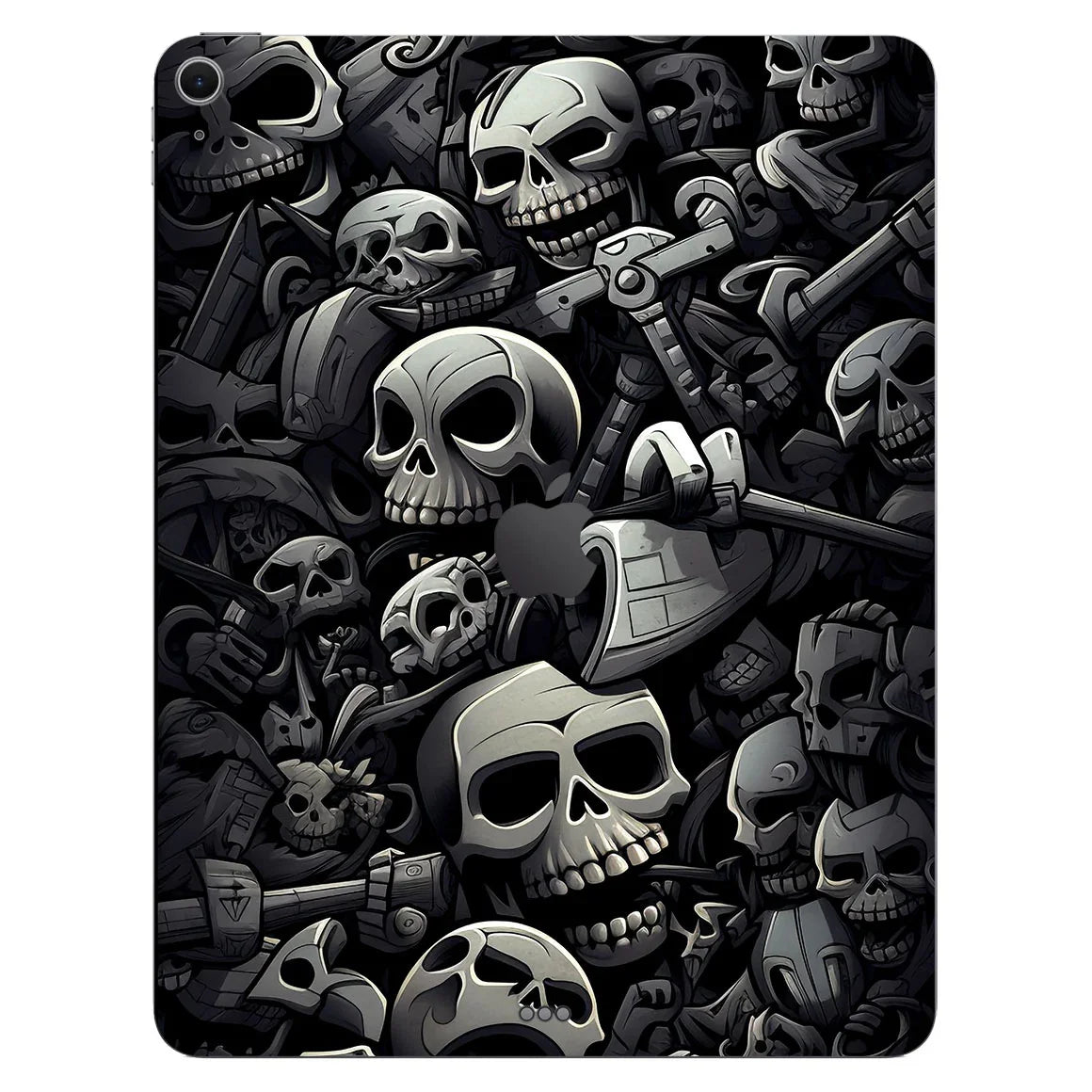iPad Air 13" M2 Designer Series Black Skulls Skin