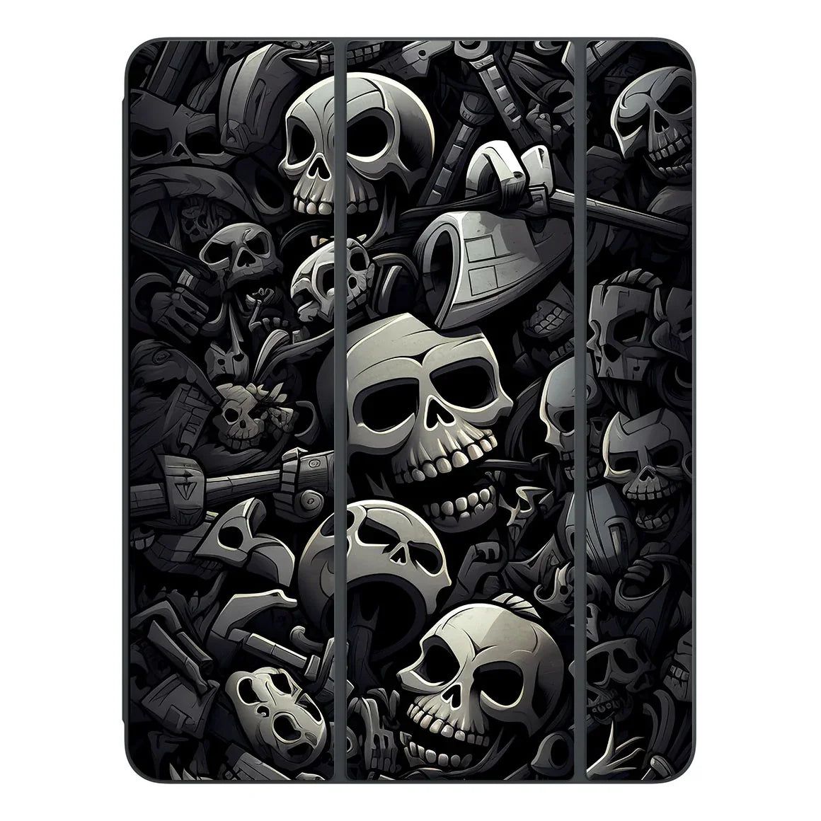 Smart Folio for iPad Pro 13-inch (M4) Designer Series Black Skulls Skin