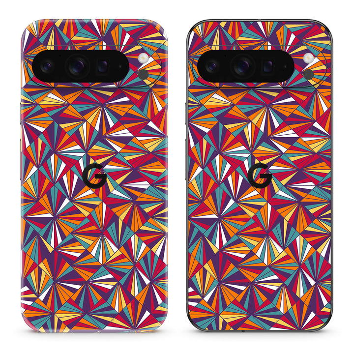 Pixel 10 Pro XL Designer Series Colorful Geometric Skin