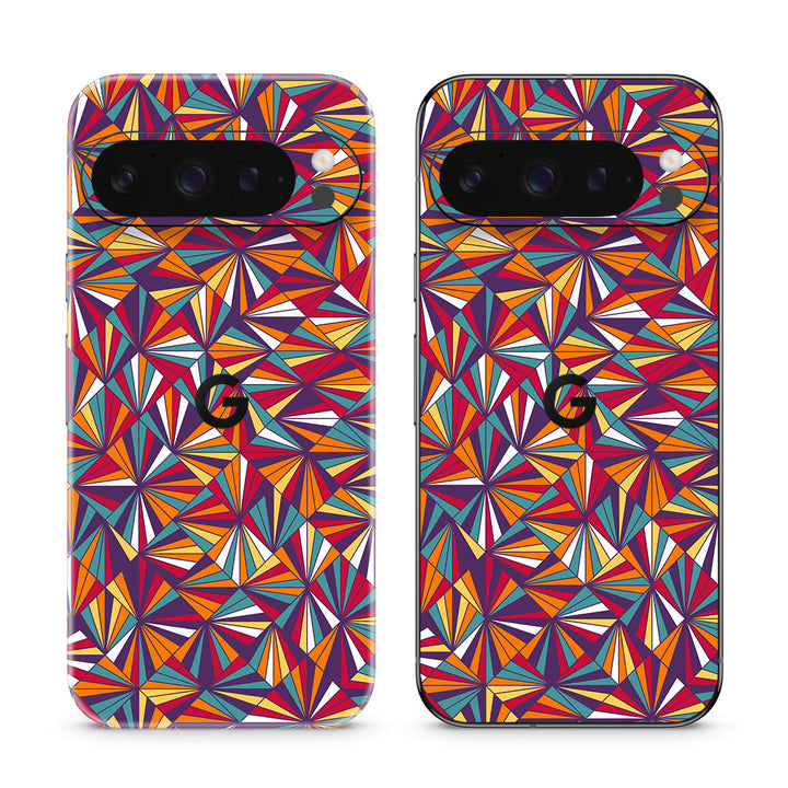 Pixel 10 Pro Designer Series Colorful Geometric Skin