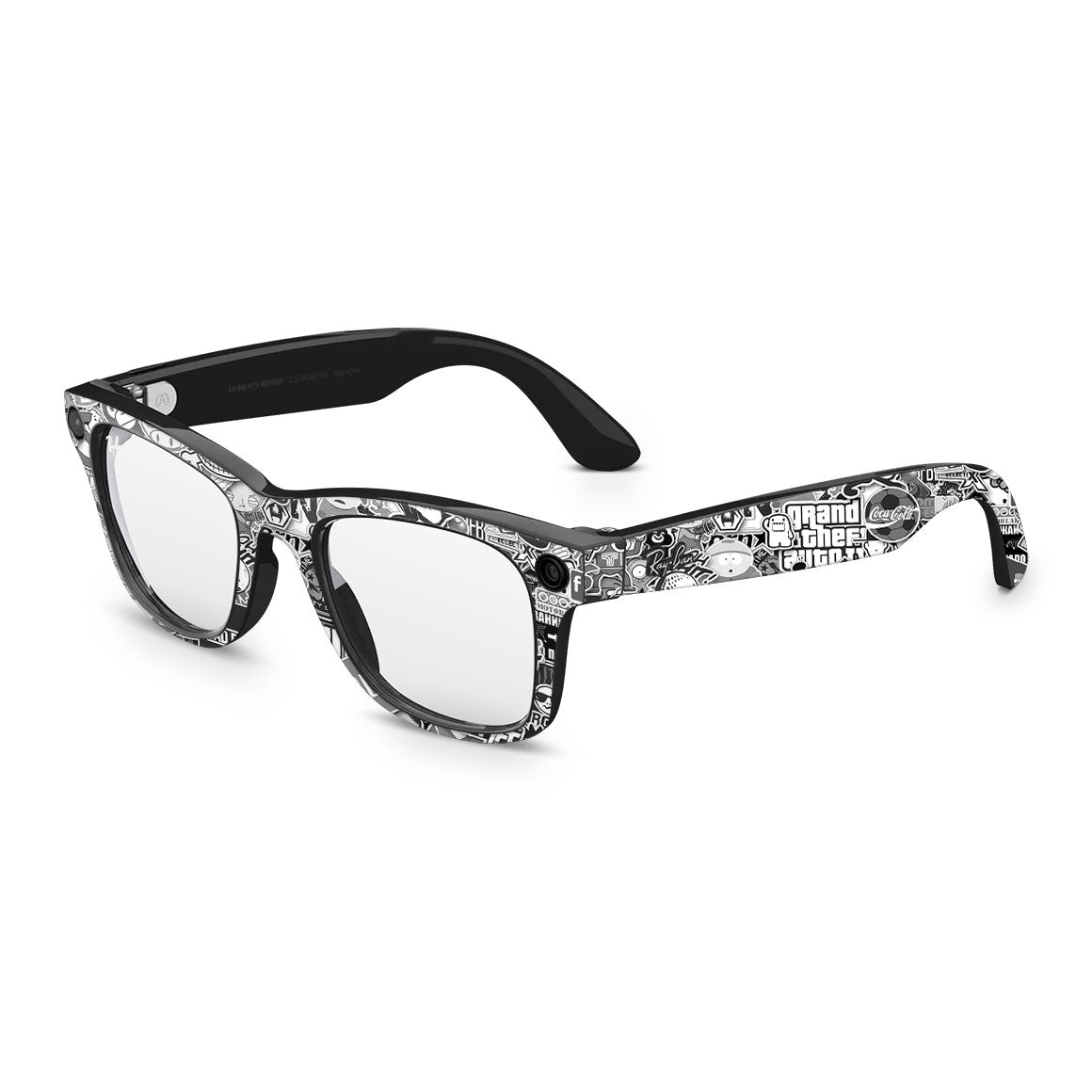 Ray-Ban Meta Wayfarer Designer Series Monochrome StickerBomb Skin