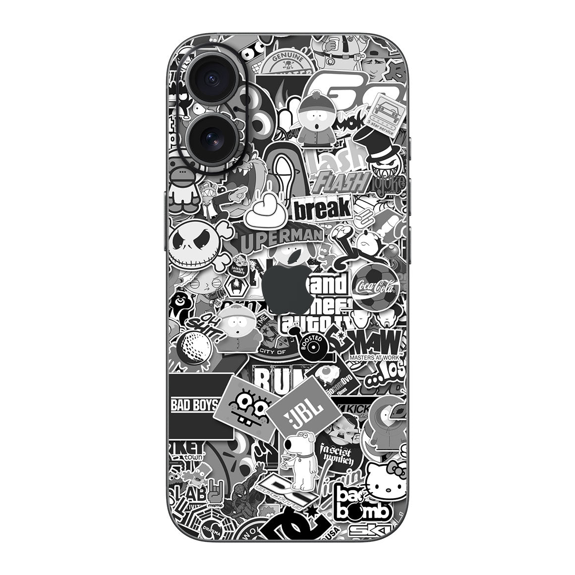 iPhone 17 Designer Series Monochrome StickerBomb