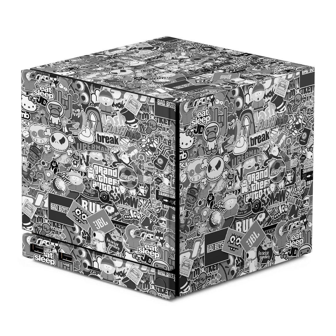 Steam Machine Designer Series Monochrome StickerBomb Skin