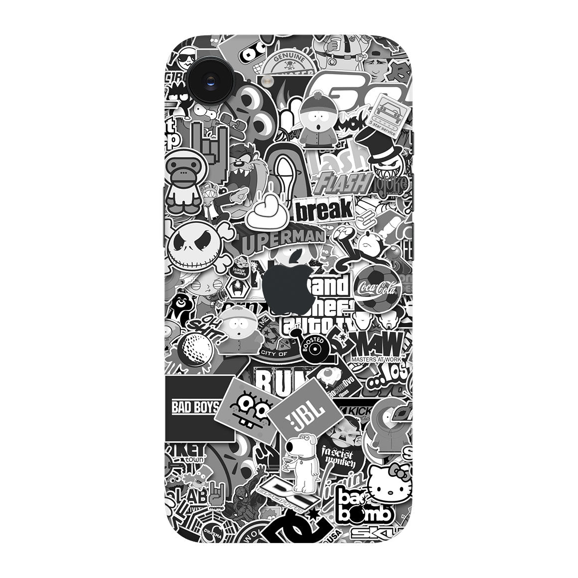 iPhone 17e Designer Series Monochrome StickerBomb