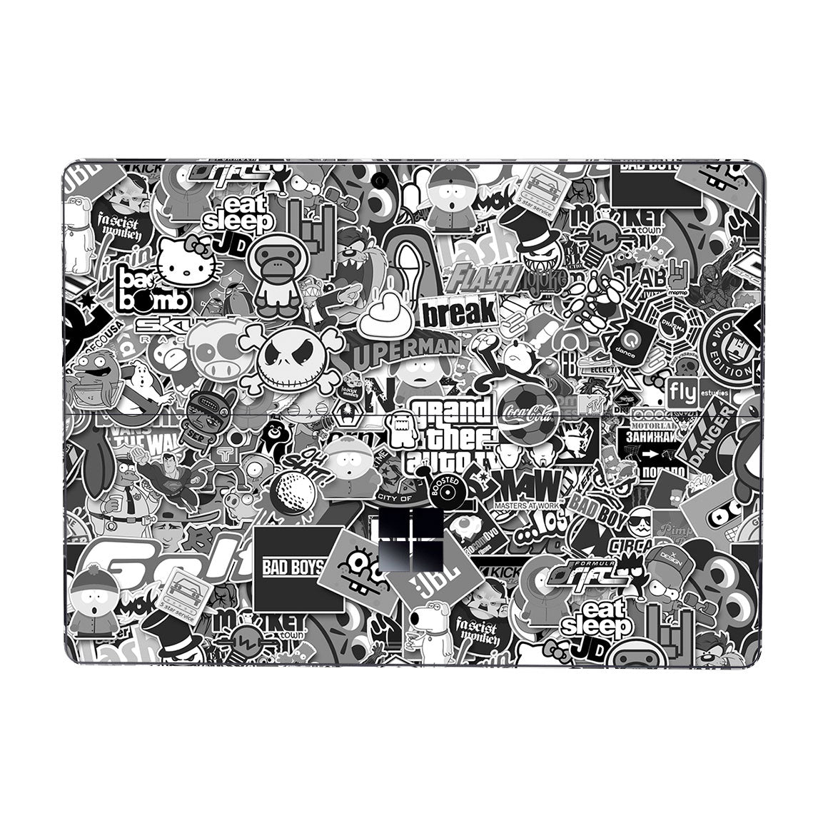 Surface Pro 11 Designer Series Monochrome StickerBomb Skin