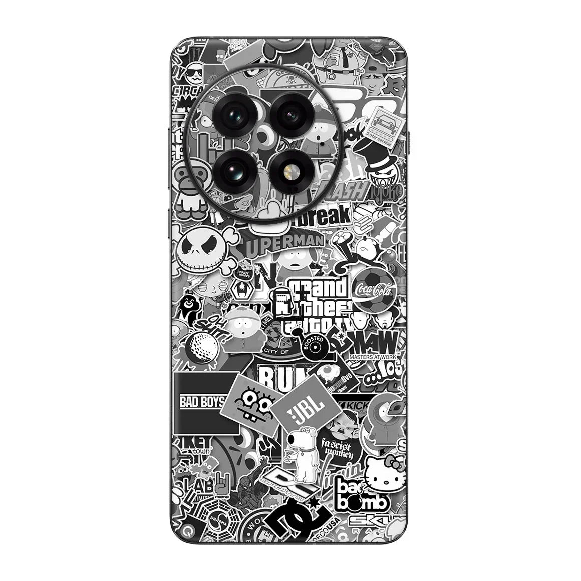 OnePlus 13 Designer Series Monochrome StickerBomb Skin