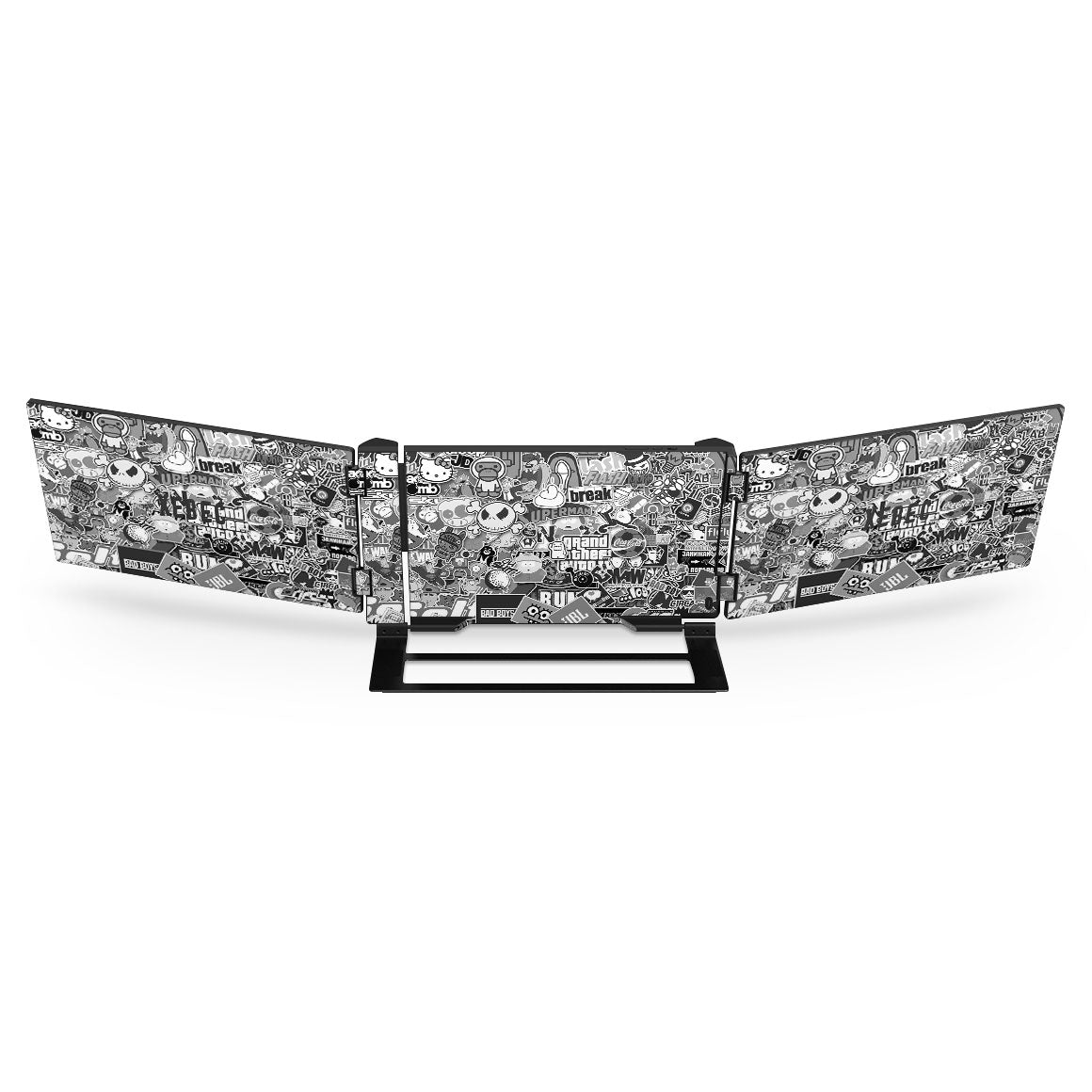 Xebec Tri-Screen Designer Series Monochrome StickerBomb Skin