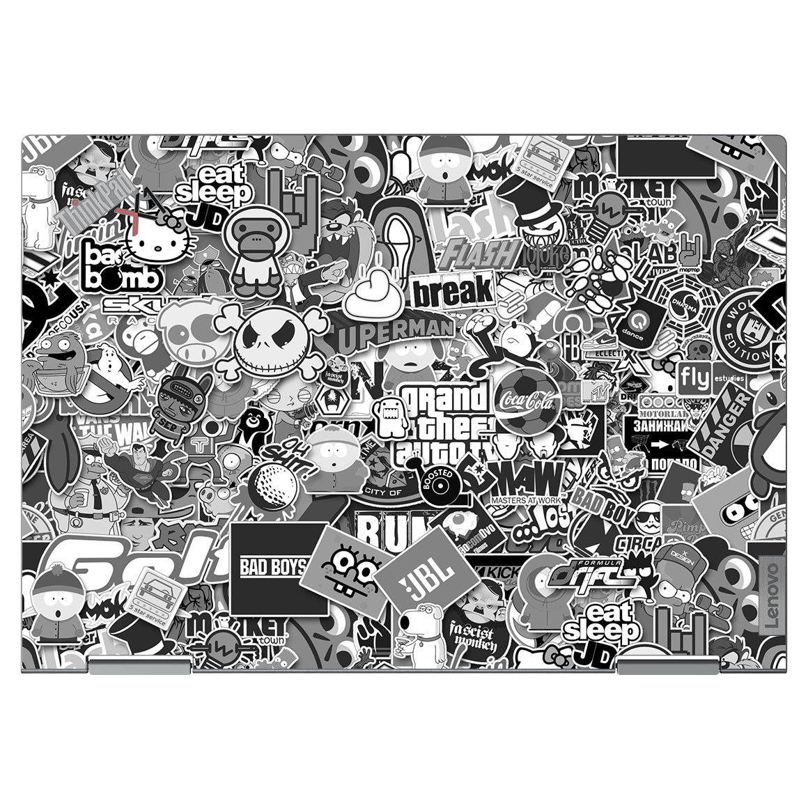Lenovo ThinkPad X1 Yoga Gen 7 Designer Series Monochrome StickerBomb Skin