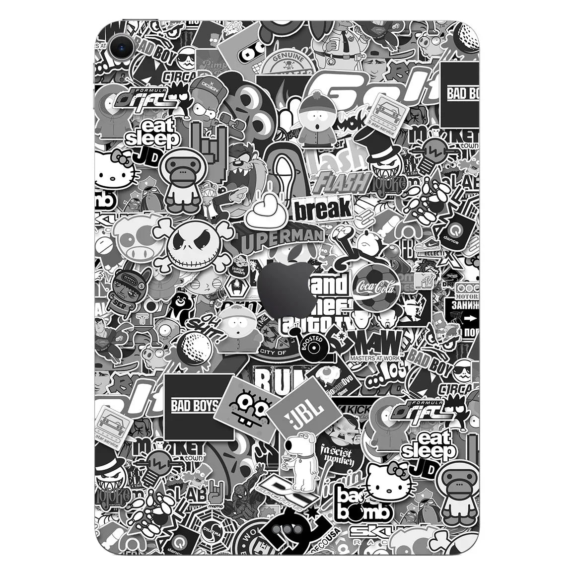 iPad Air 11" M3 Designer Series Monochrome StickerBomb Skin