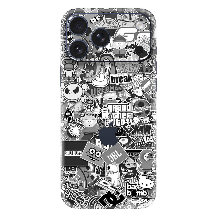 iPhone 17 Pro Max Designer Series Monochrome StickerBomb
