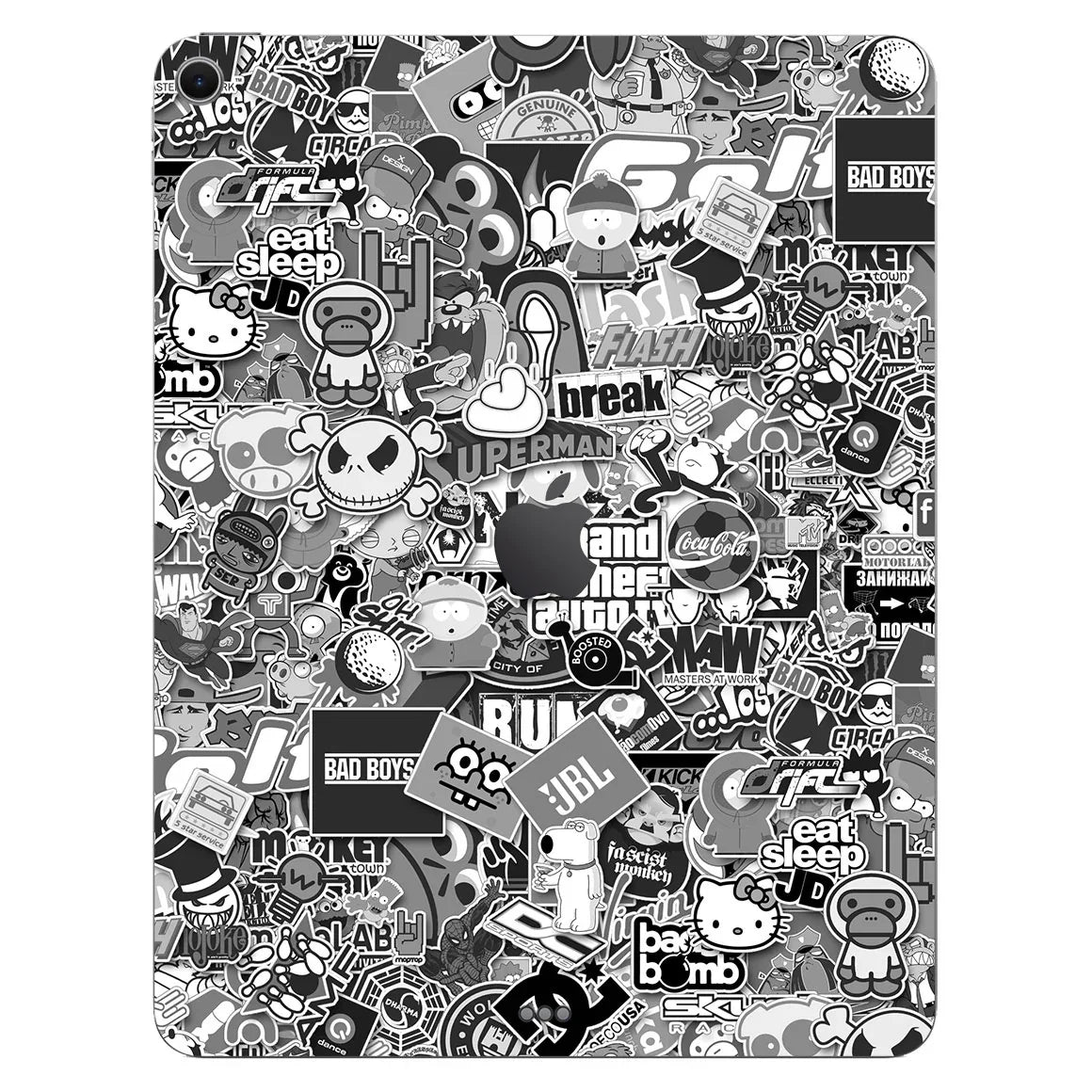 iPad Air 13" M2 Designer Series Monochrome StickerBomb Skin