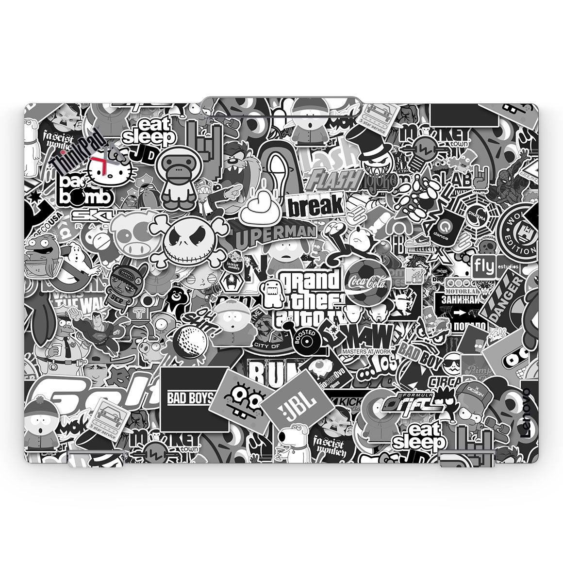 Lenovo ThinkPad X1 2-in-1 Gen 11 Designer Series Monochrome StickerBomb Skin