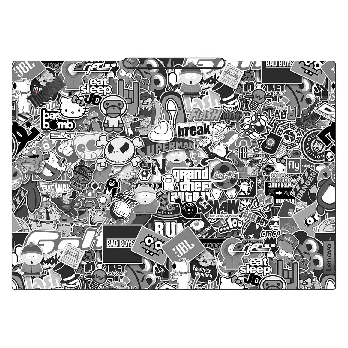 Lenovo ThinkPad T14 Gen 5 Designer Series Monochrome StickerBomb Skin