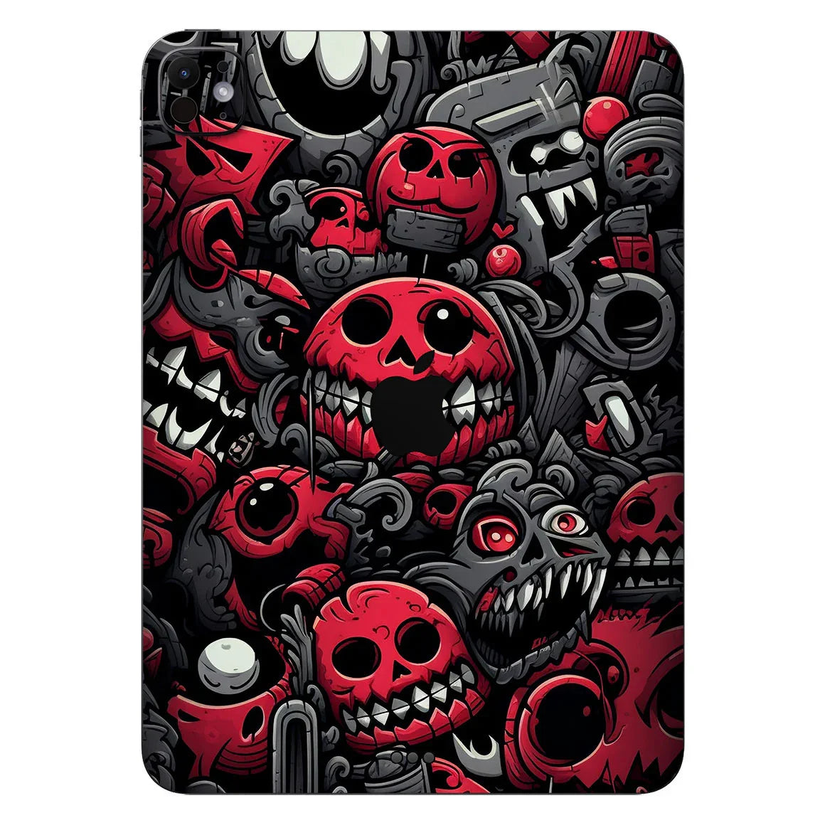iPad Pro 11" M4 Designer Series Red Skulls Skin