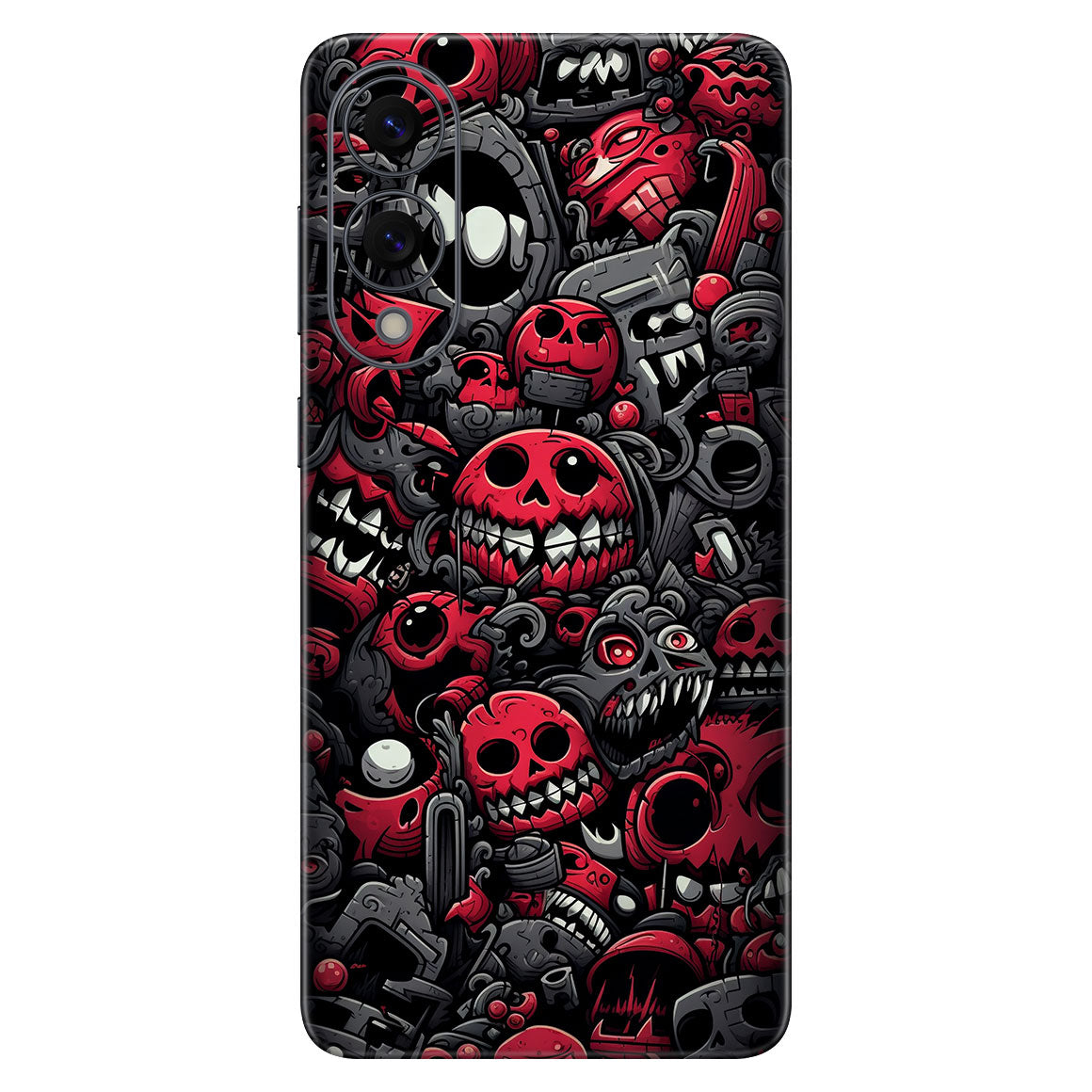 Galaxy S25 Edge Designer Series Red Skulls Skin