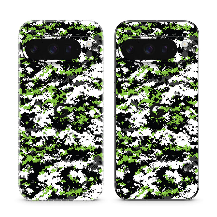 Pixel 10 Pro Designer Series Snow Digi Camo Skin