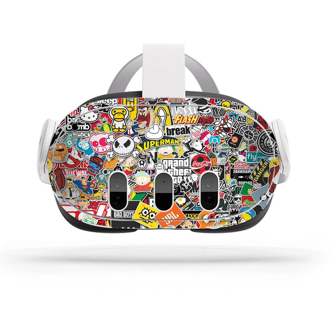 Meta Quest 3 Designer Series StickerBomb Skin