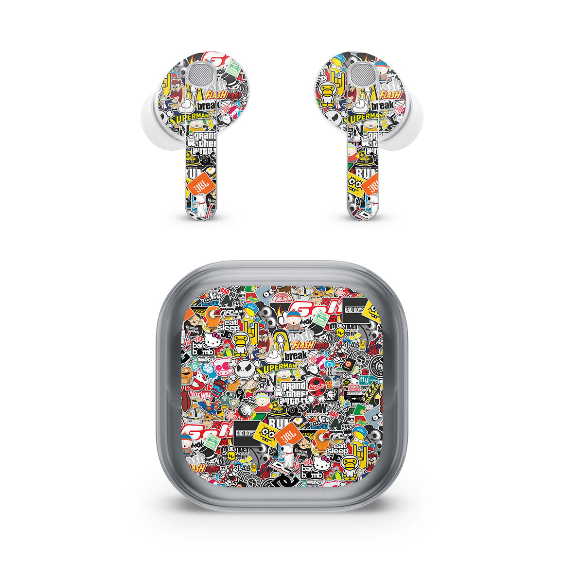Galaxy Buds4 Pro Designer Series StickerBomb Skin