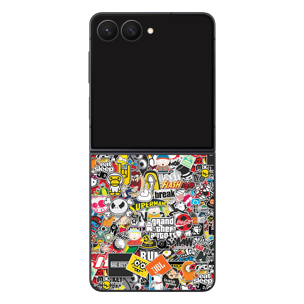Galaxy Z Flip 7 Designer Series StickerBomb Skin