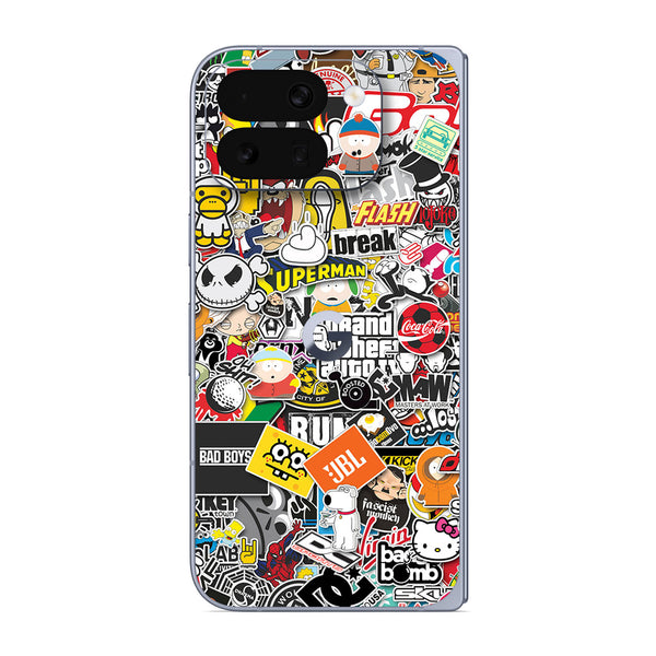 Pixel 10 Pro Fold Designer Series StickerBomb Skin