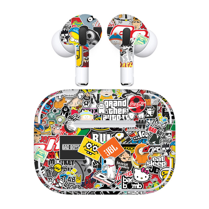 AirPods Pro 3 Designer Series StickerBomb Skin