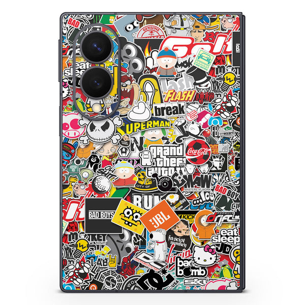 Galaxy Z Fold8 Designer Series StickerBomb Skin